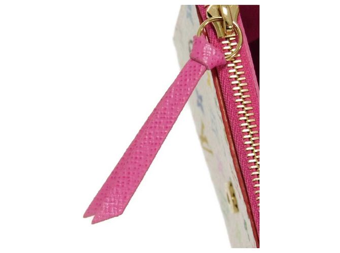 Louis Vuitton Monogram Multicolore Bi-fold Wallet Pink White - view 10