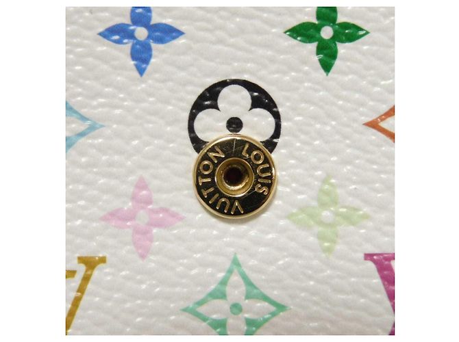 Louis Vuitton Monogram Multicolore Bi-fold Wallet Pink White - view 13