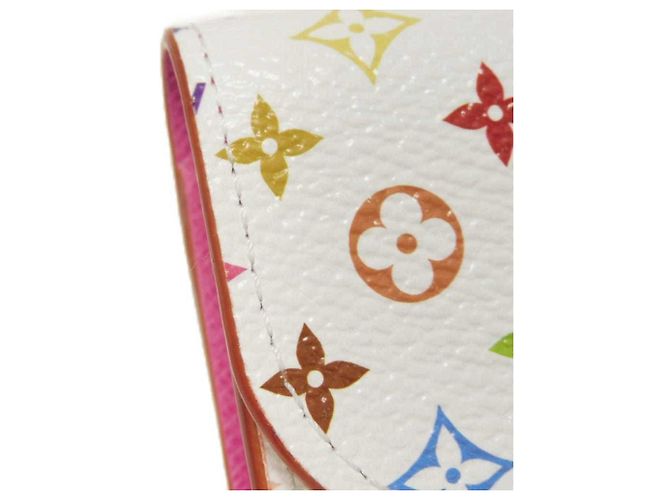 Louis Vuitton Monogram Multicolore Bi-fold Wallet Pink White - view 15