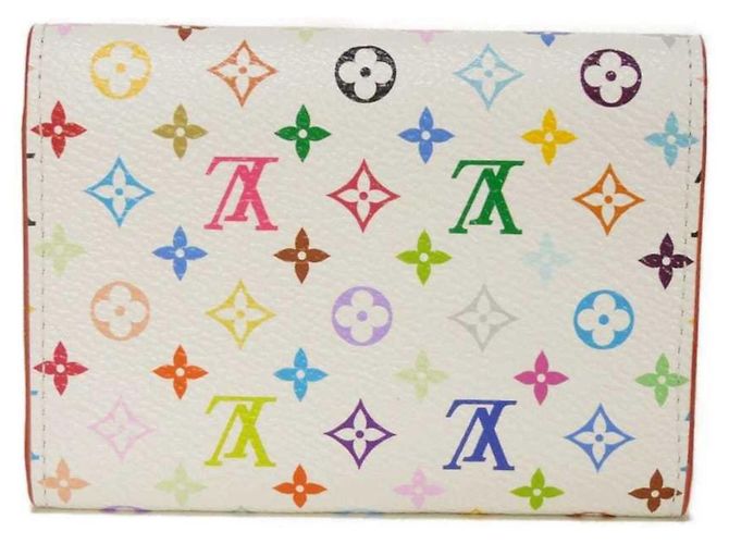 Louis Vuitton Monogram Multicolore Bi-fold Wallet Pink White - view 3