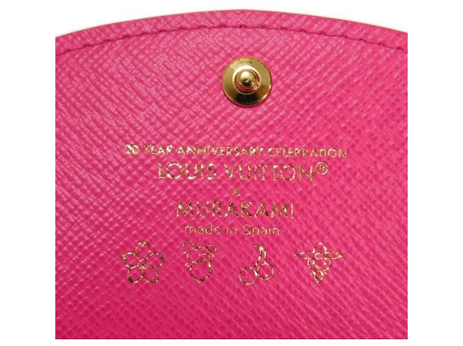 Louis Vuitton Monogram Multicolore Bi-fold Wallet Pink White - view 6