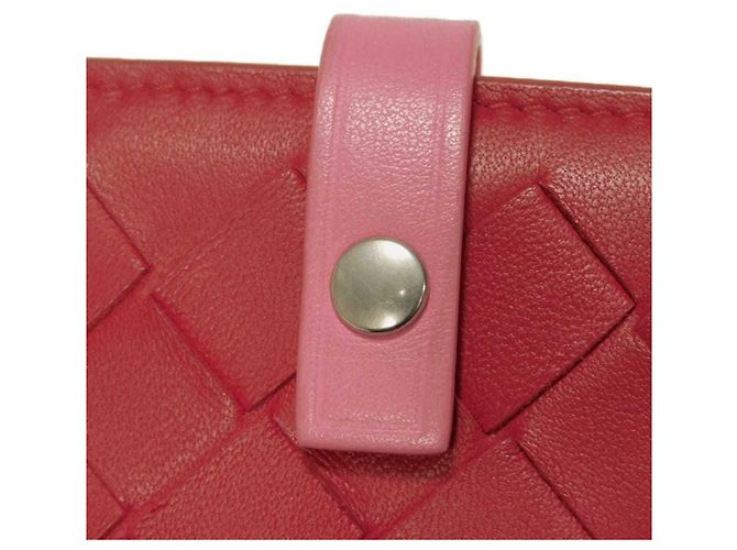 Billetera Bifold Roja Intrecciato Bottega Veneta - vista 20