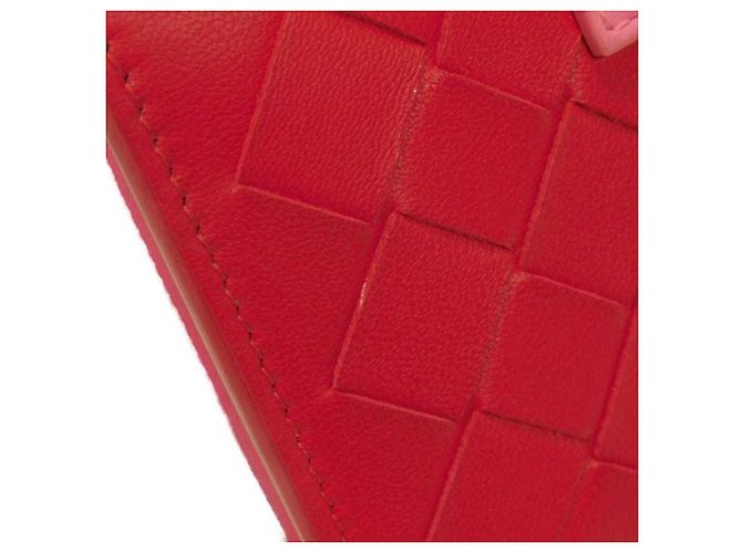 Billetera Bifold Roja Intrecciato Bottega Veneta - vista 24