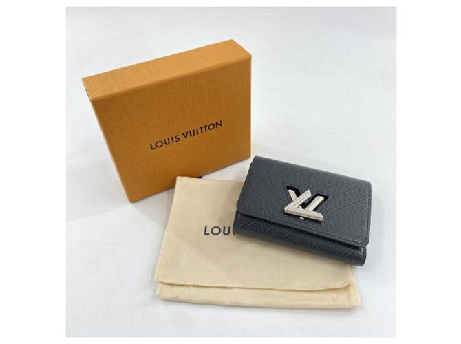 Twist Billetera tri-fold de cuero Epi Louis Vuitton Negro - vista 10
