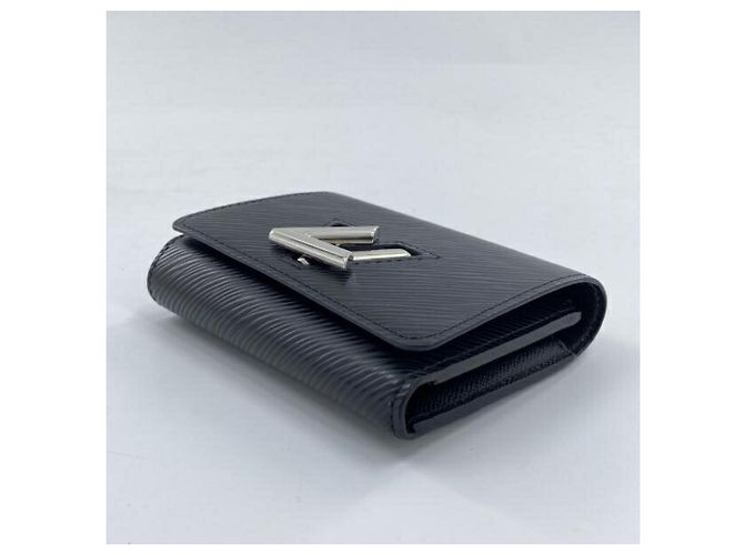 Twist Billetera tri-fold de cuero Epi Louis Vuitton Negro - vista 4