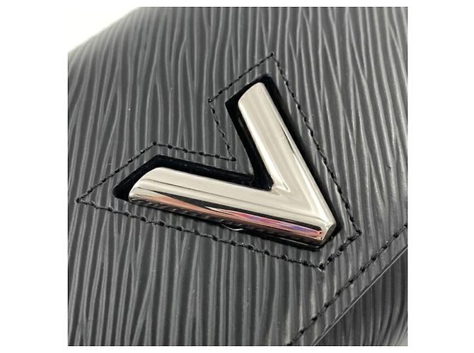 Twist Billetera tri-fold de cuero Epi Louis Vuitton Negro - vista 9
