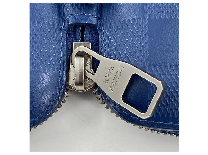 Cartera Larga Damier Infini Louis Vuitton Azul - vista 10