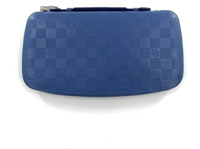 Cartera Larga Damier Infini Louis Vuitton Azul - vista 2