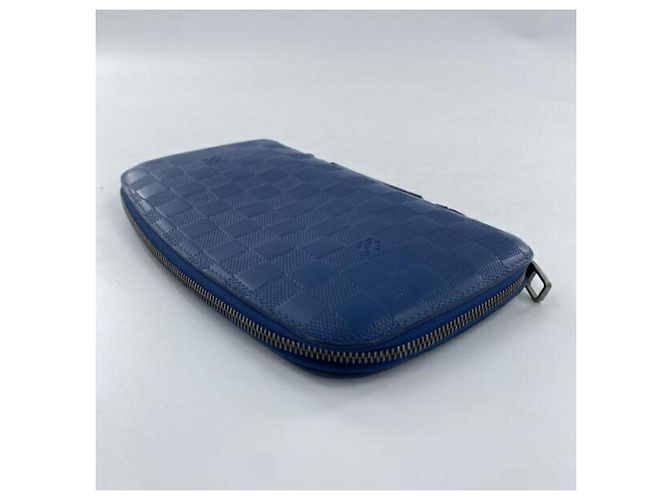 Cartera Larga Damier Infini Louis Vuitton Azul - vista 4