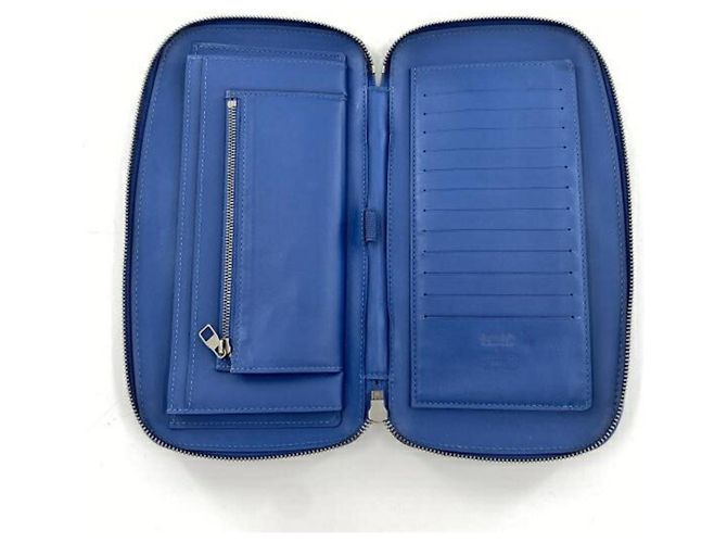 Cartera Larga Damier Infini Louis Vuitton Azul - vista 5