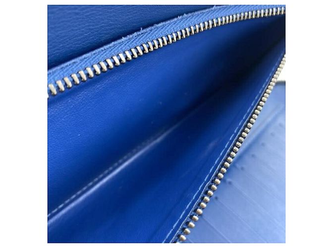 Cartera Larga Damier Infini Louis Vuitton Azul - vista 9