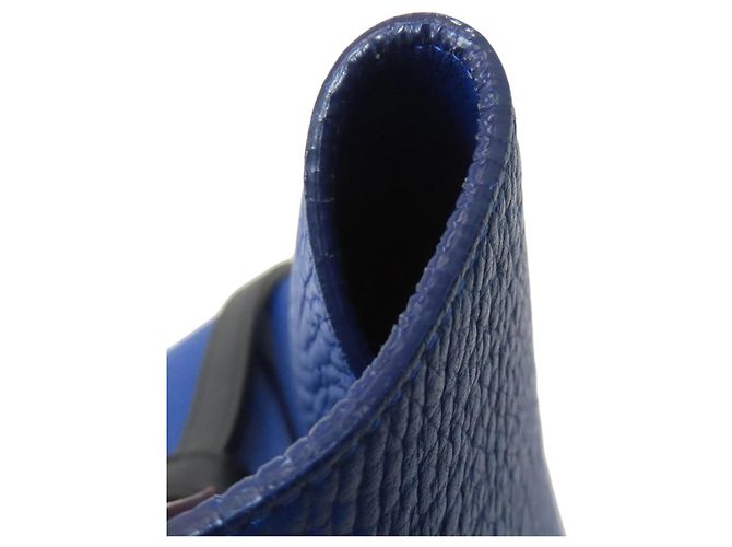 Belt Bag Céline Borsa Celine 2 in 1 in pelle di vitello Marrone Nero Blu - vista 13