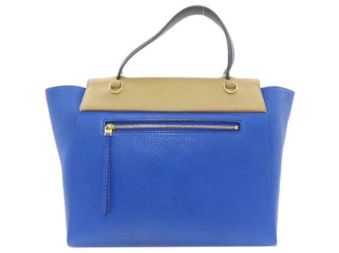 Belt Bag Céline Borsa Celine 2 in 1 in pelle di vitello Marrone Nero Blu - vista 2