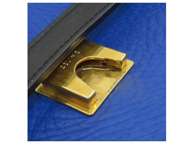 Belt Bag Céline Borsa Celine 2 in 1 in pelle di vitello Marrone Nero Blu - vista 20