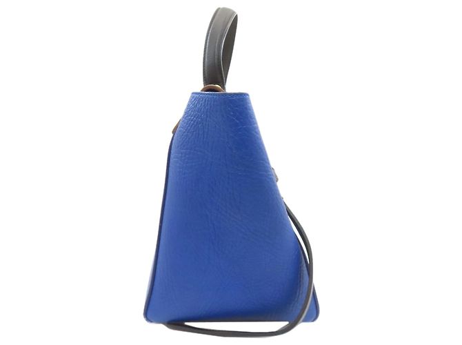 Belt Bag Céline Borsa Celine 2 in 1 in pelle di vitello Marrone Nero Blu - vista 3