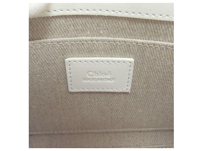 Borsa Chloé Woody Mini 2 in 1 Bianco - vista 6