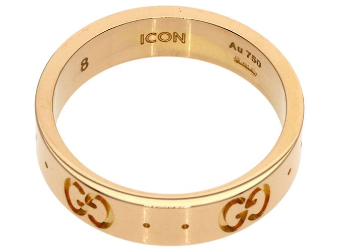 Anello Gucci Icon #8 in oro rosa 18K D'oro - vista 4