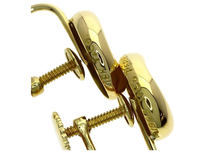 Tiffany & Co Orecchini Tiffany Bean in oro giallo 18K D'oro - vista 4