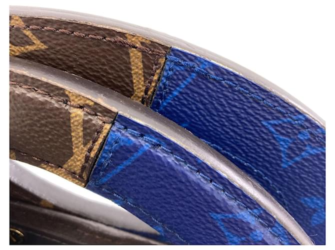Borsa Louis Vuitton Pacific Split Blu Monogramma - vista 13