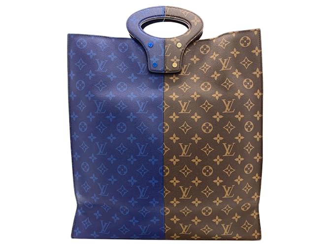 Borsa Louis Vuitton Pacific Split Blu Monogramma - vista 2