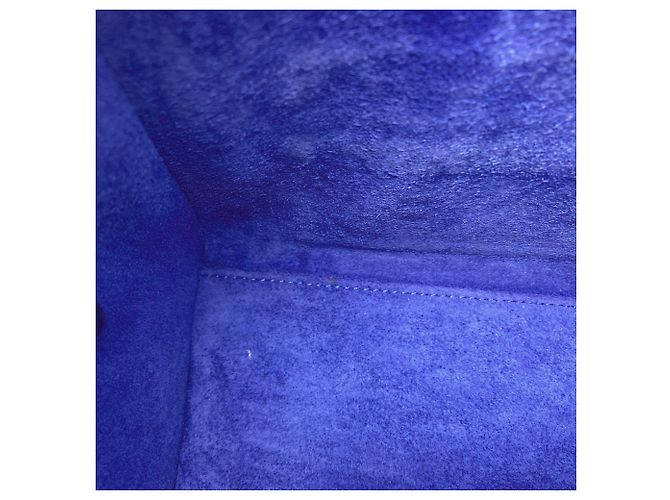 Céline Borsa a mano Celine Luggage Nano 2 in 1 Blu - vista 10