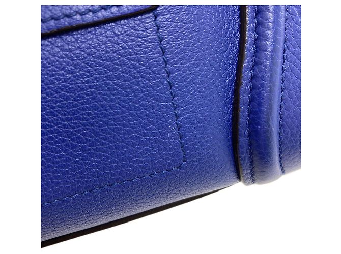 Céline Borsa a mano Celine Luggage Nano 2 in 1 Blu - vista 11