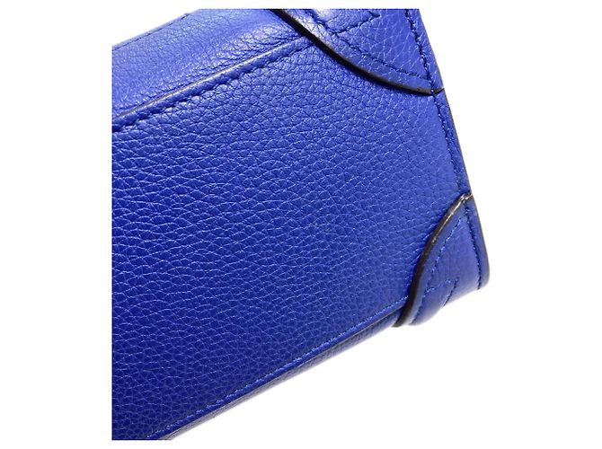Céline Borsa a mano Celine Luggage Nano 2 in 1 Blu - vista 12