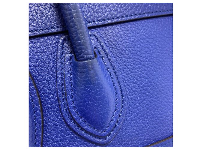 Céline Borsa a mano Celine Luggage Nano 2 in 1 Blu - vista 14