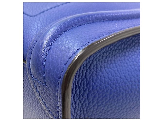 Céline Borsa a mano Celine Luggage Nano 2 in 1 Blu - vista 19