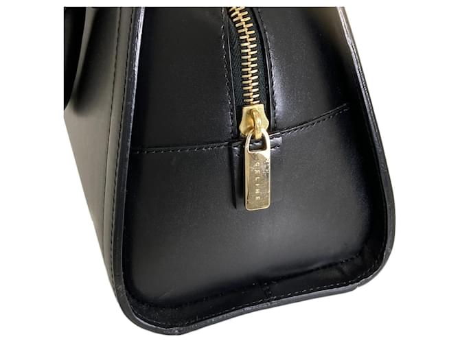 Céline Borsa in pelle Celine Triomphe Nero - vista 13