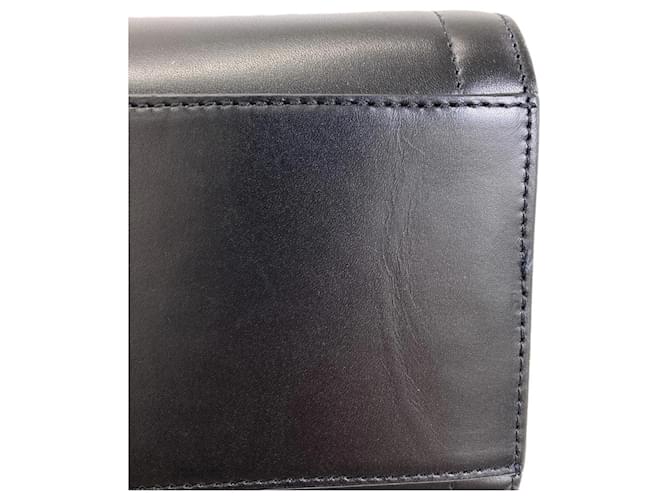 Céline Borsa in pelle Celine Triomphe Nero - vista 15