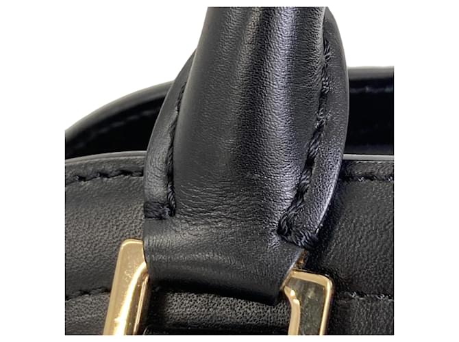 Céline Borsa in pelle Celine Triomphe Nero - vista 17