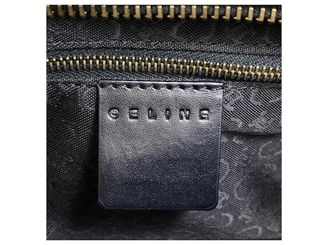 Céline Borsa in pelle Celine Triomphe Nero - vista 6