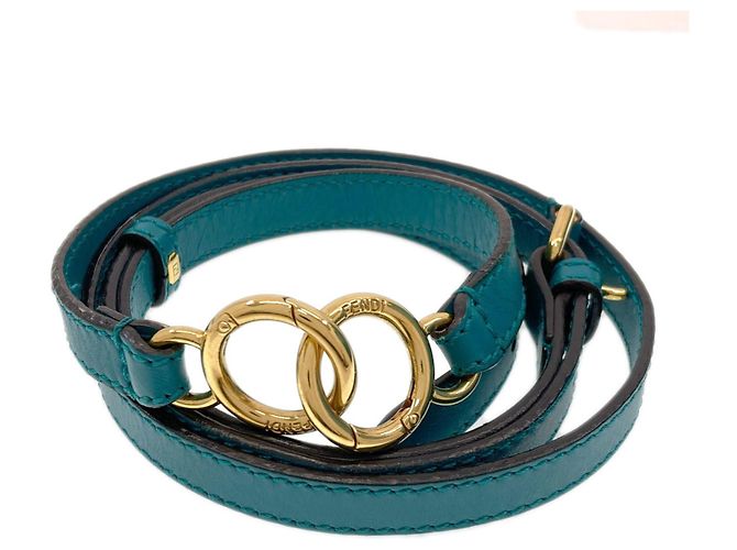 Borsa Fendi Peekaboo 2 in turchese - vista 10