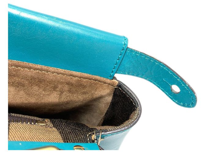 Borsa Fendi Peekaboo 2 in turchese - vista 15