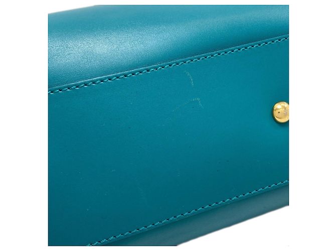 Borsa Fendi Peekaboo 2 in turchese - vista 18