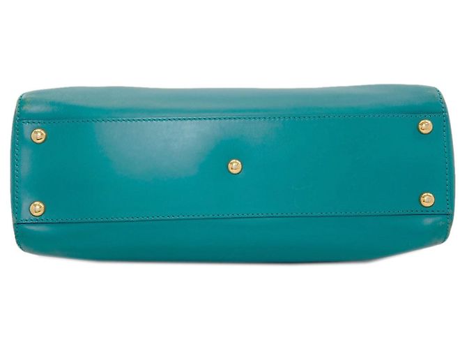 Borsa Fendi Peekaboo 2 in turchese - vista 4