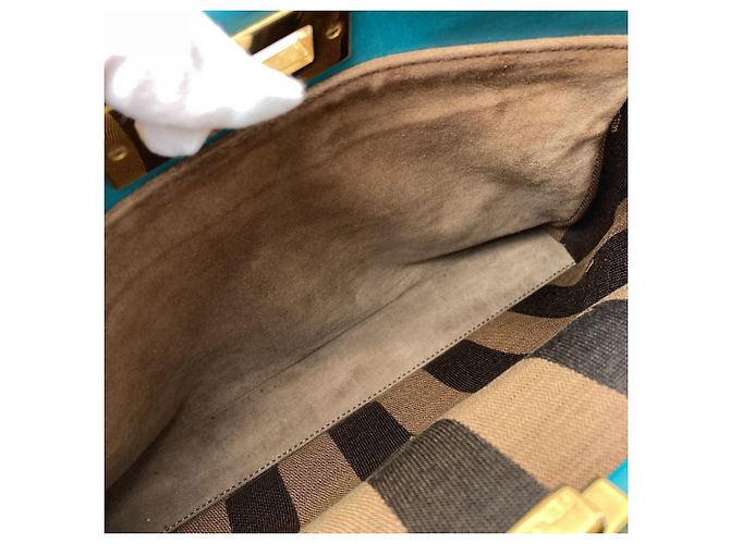 Borsa Fendi Peekaboo 2 in turchese - vista 5