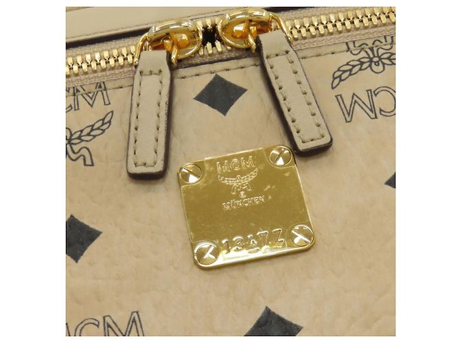 Borsa a mano MCM Vanity 2 vie Beige - vista 14