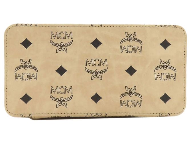 Borsa a mano MCM Vanity 2 vie Beige - vista 4