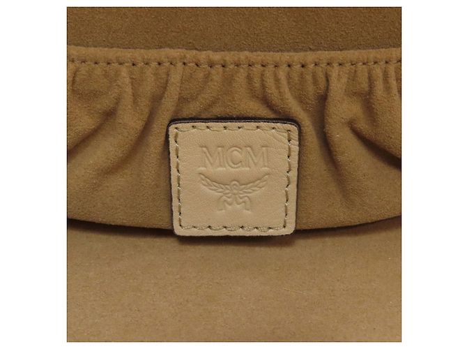 Borsa a mano MCM Vanity 2 vie Beige - vista 6