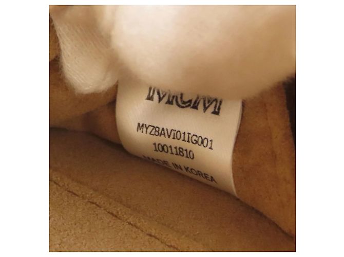 Borsa a mano MCM Vanity 2 vie Beige - vista 7