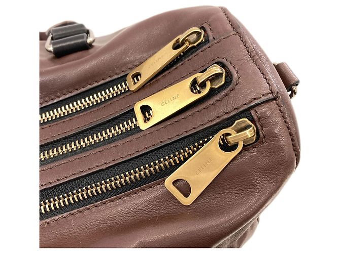 Borsa 2 in 1 Céline in pelle marrone - vista 10