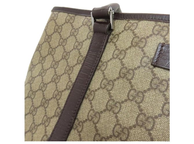 Gucci GG Supreme PVC Tote Bag Braun - Ansicht 13