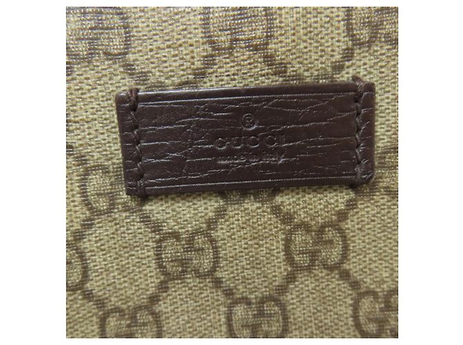Gucci GG Supreme PVC Tote Bag Braun - Ansicht 17