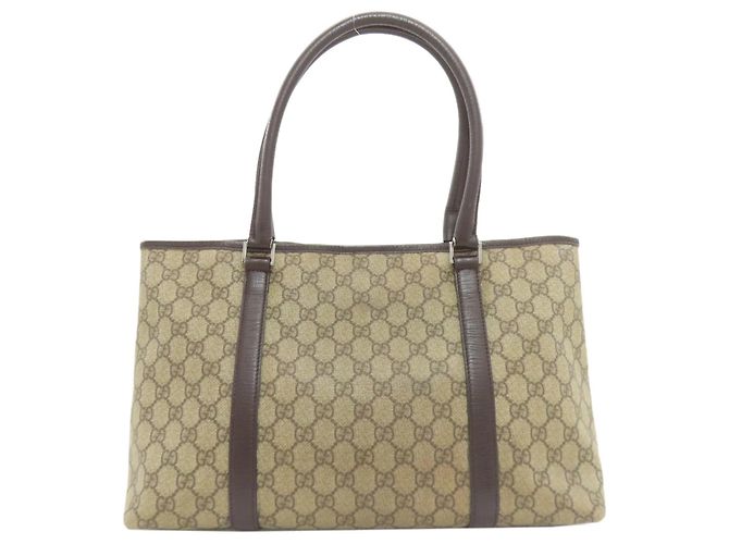 Gucci GG Supreme PVC Tote Bag Braun - Ansicht 2
