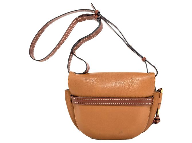 Borsa Loewe Gate - Borsa a spalla in pelle di vitello Marrone - vista 2