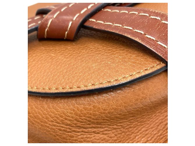 Borsa Loewe Gate - Borsa a spalla in pelle di vitello Marrone - vista 27