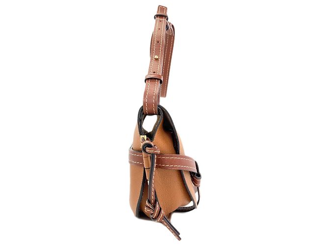 Borsa Loewe Gate - Borsa a spalla in pelle di vitello Marrone - vista 3
