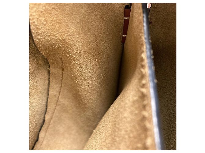 Borsa Loewe Gate - Borsa a spalla in pelle di vitello Marrone - vista 9